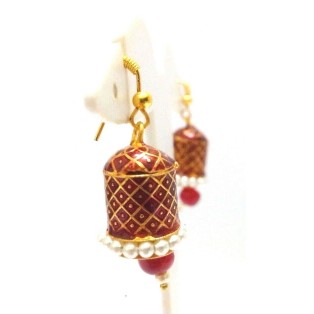Meenakari Minakari Enamel Jhumka Jhumki Handmade Earring Jewelry Chandelier A121